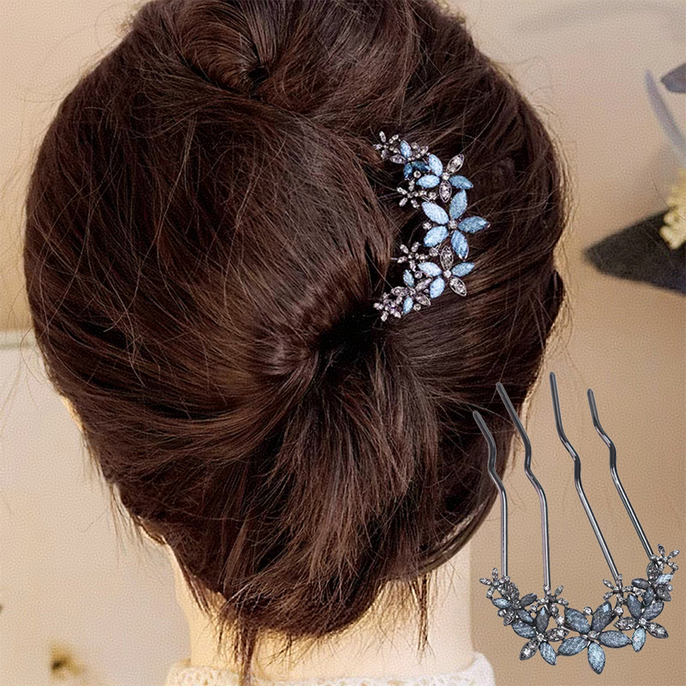 Wedding Supply List - Luxury Crystal U-shaped Hair Combs For