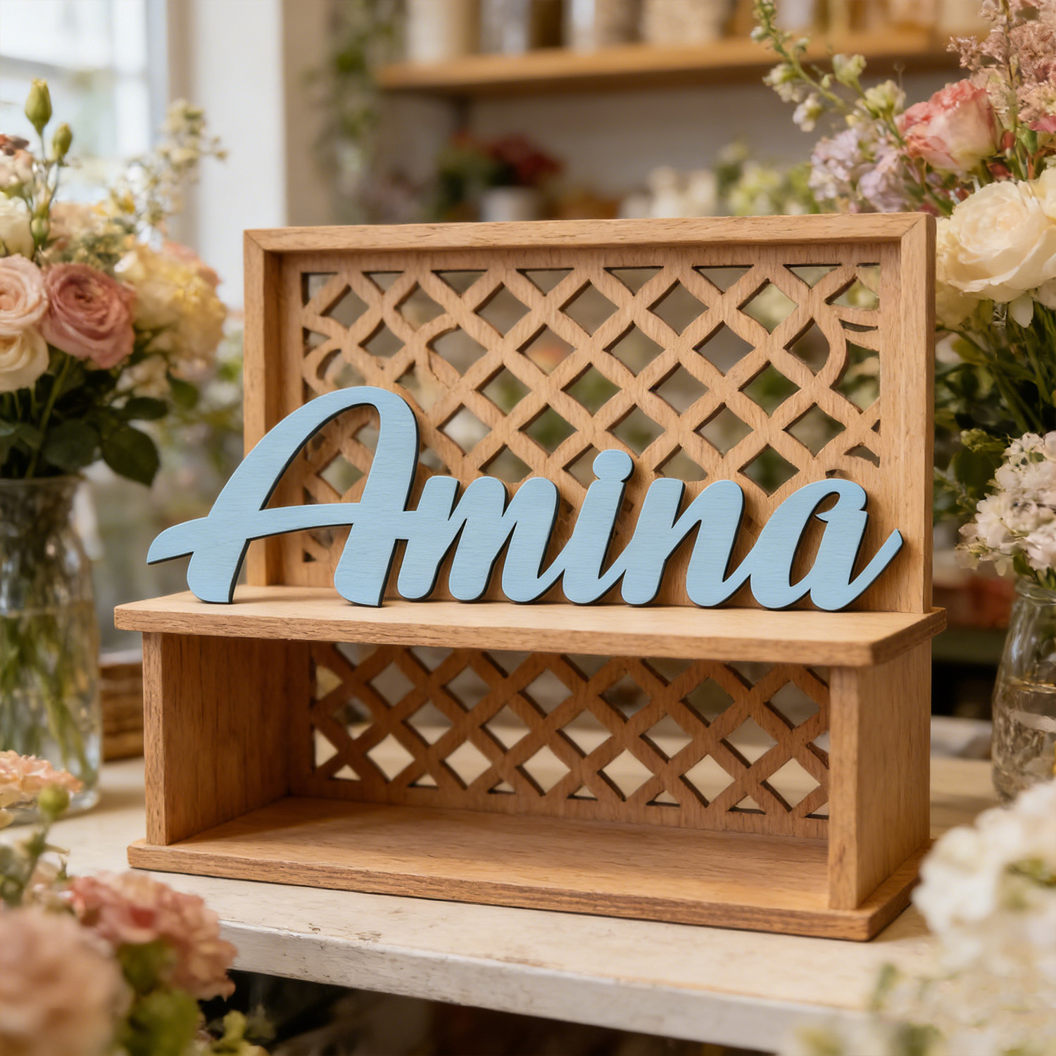 Wedding Souvenir - 1pc Customized wooden wall decoration, Customized