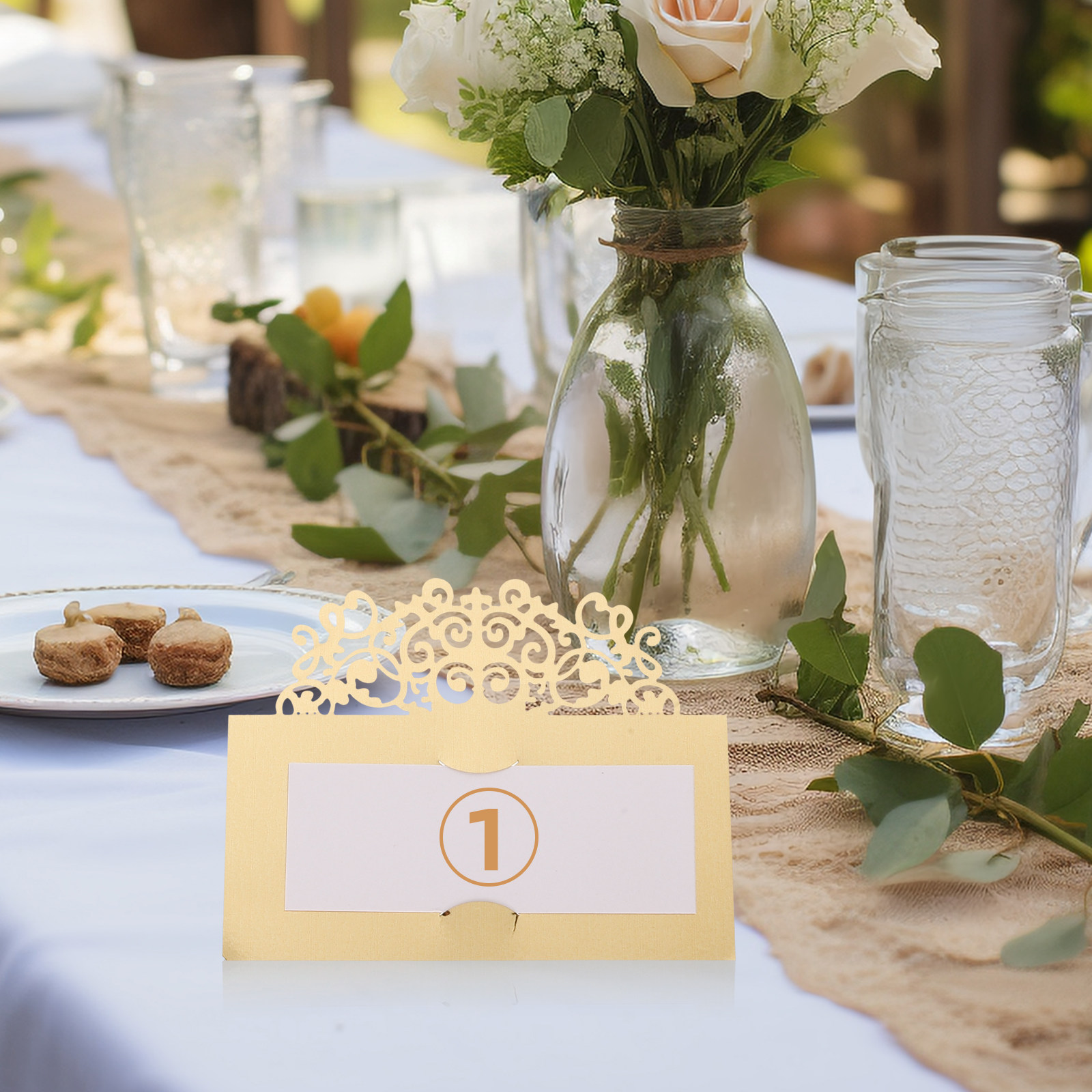 20Pcs Paper Tent Cards for Tab - Wedding Solution incelemesi ve fiyatı