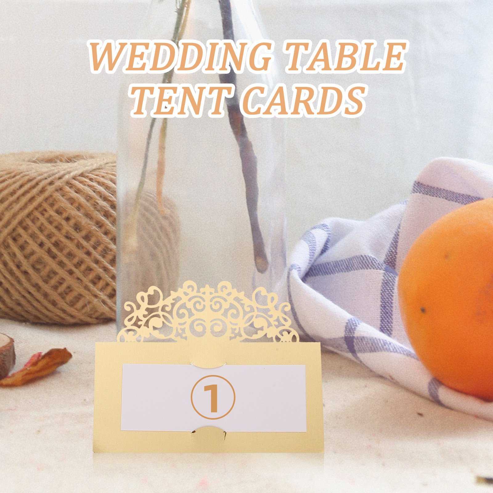 20Pcs Paper Tent Cards for Tab - Wedding Solution incelemesi ve fiyatı
