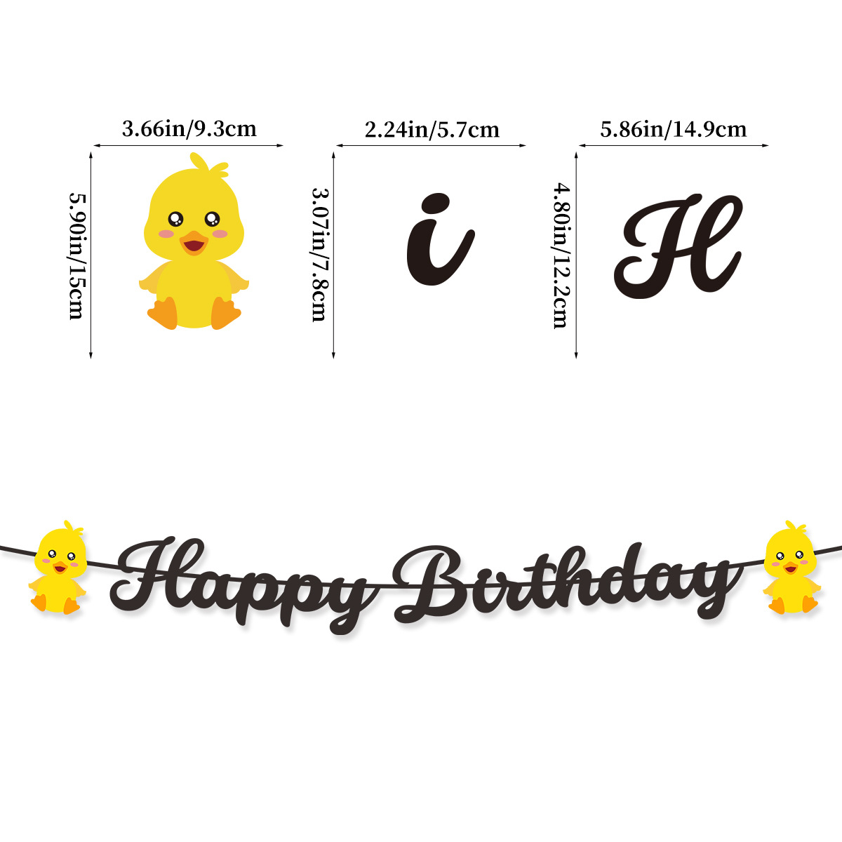 Cute Swim Duck Theme Happy Bir - Confetti Balloon Set incelemesi ve fiyatı