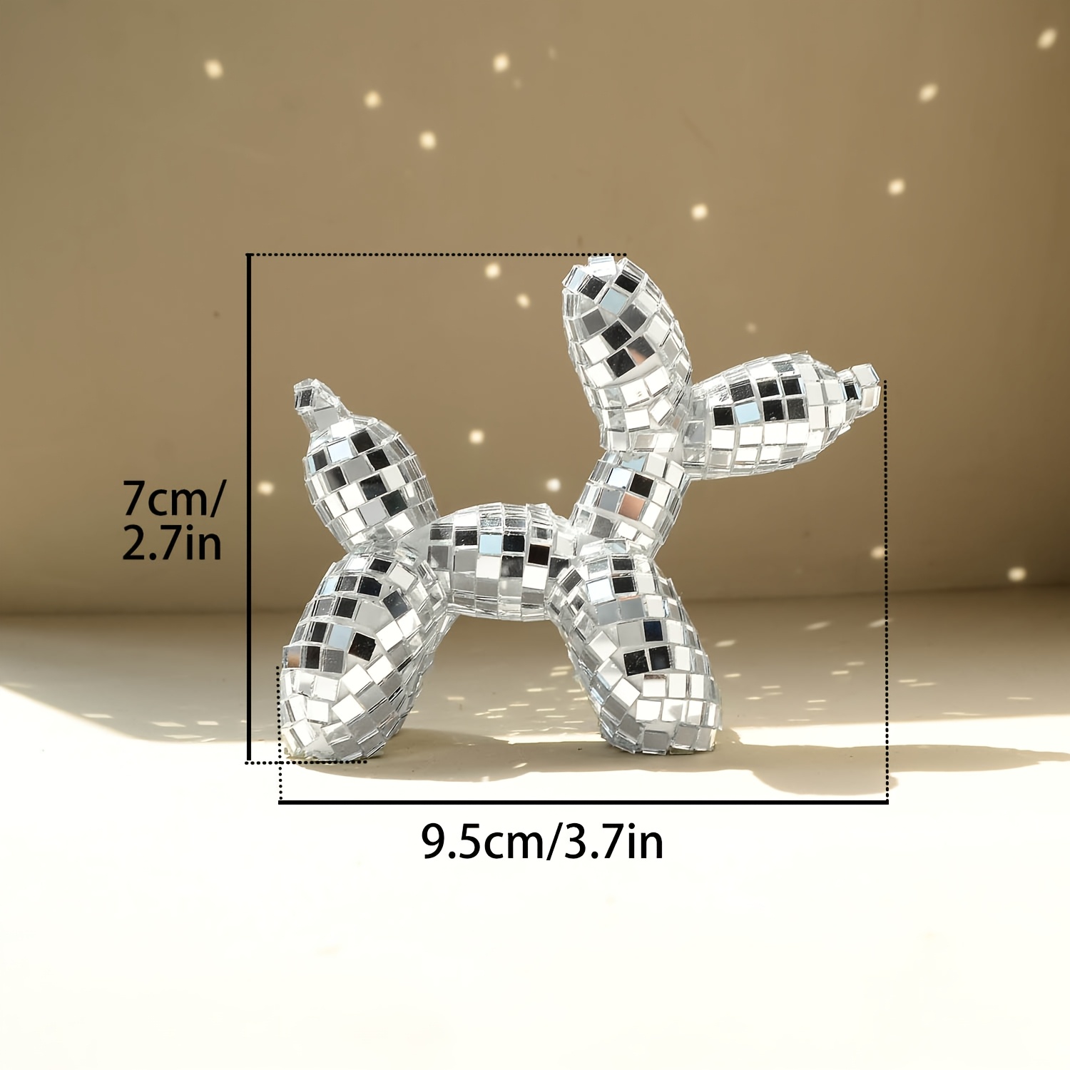 1pc Disco Mirror Balloon Puppy - Confetti Balloon Set incelemesi ve fiyatı