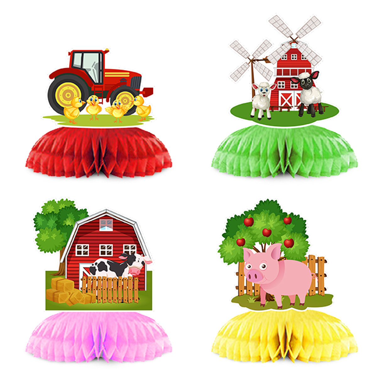 Cartoon Farm Animal Theme Birt - Confetti Balloon Set incelemesi ve fiyatı