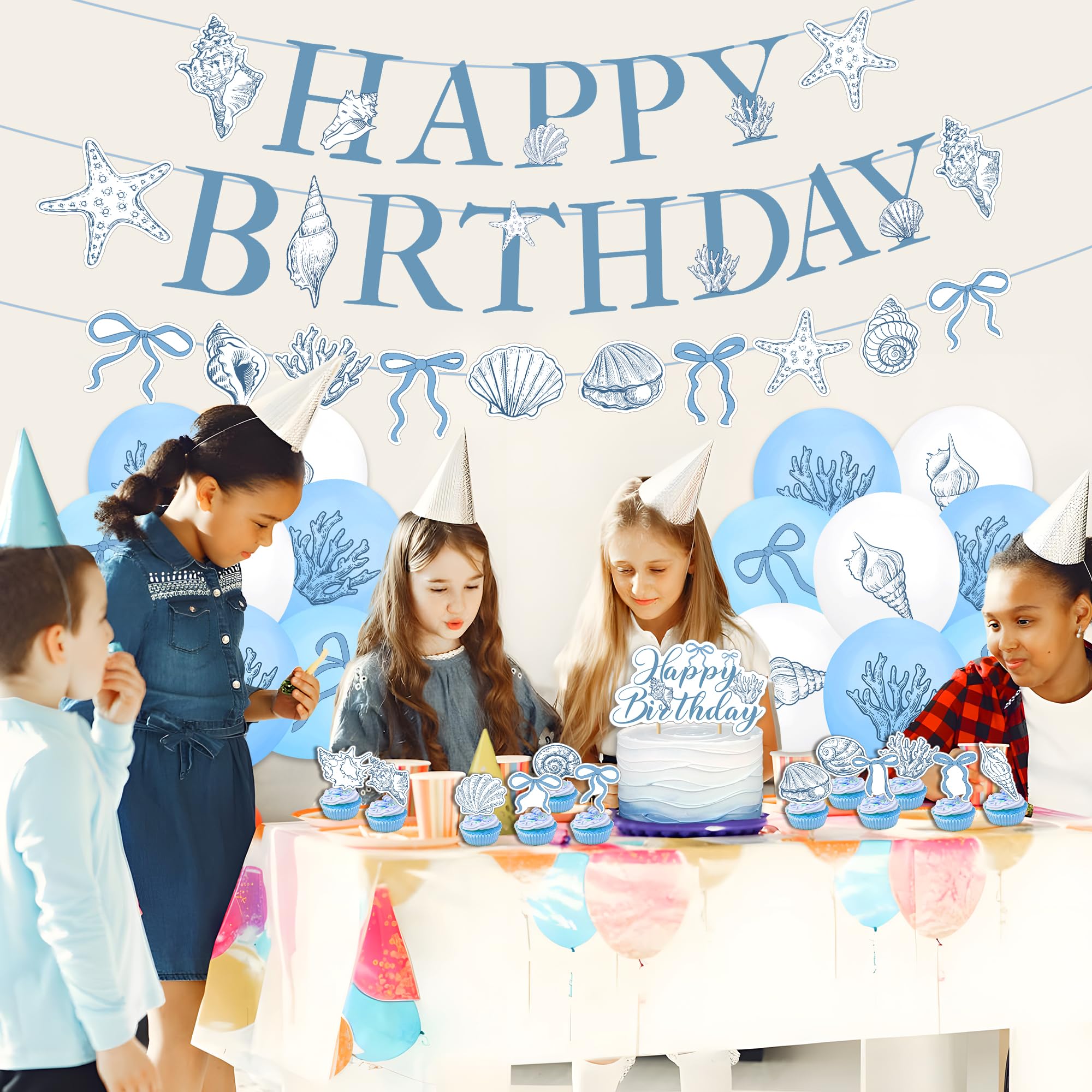 Elegant Ocean Mermaid Birthday - Confetti Balloon Set incelemesi ve fiyatı