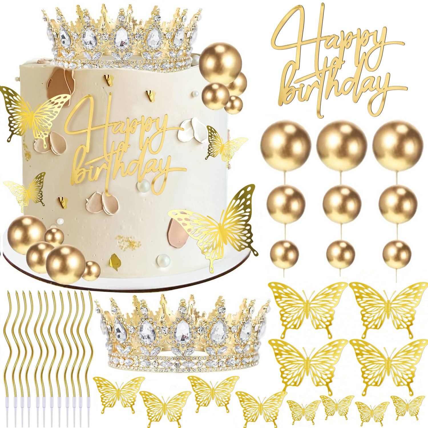 1set Gold Pink Silvery Crown C - Unity Candle Set incelemesi ve fiyatı