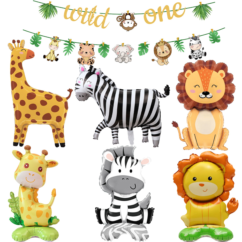 Jungle Animals Party Banner De - Confetti Balloon Set incelemesi ve fiyatı