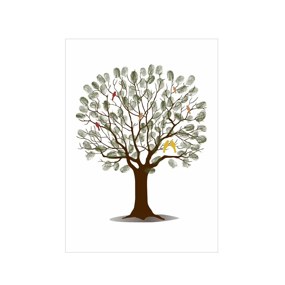 Wedding Fingerprint Tree Canva - Wedding Souvenir incelemesi ve fiyatı