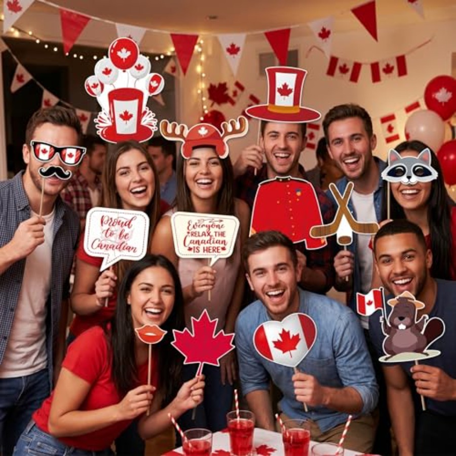Canada Day Photo Booth Props D - Wedding Supply Canada incelemesi ve fiyatı