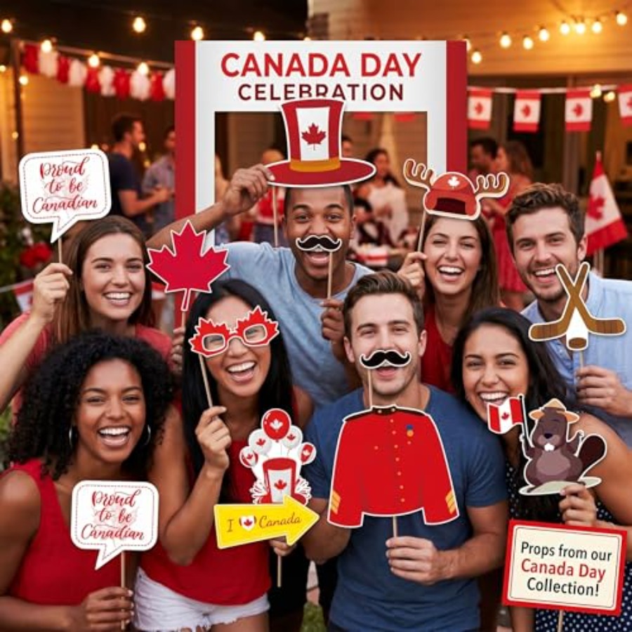 Canada Day Photo Booth Props D - Wedding Supply Canada incelemesi ve fiyatı