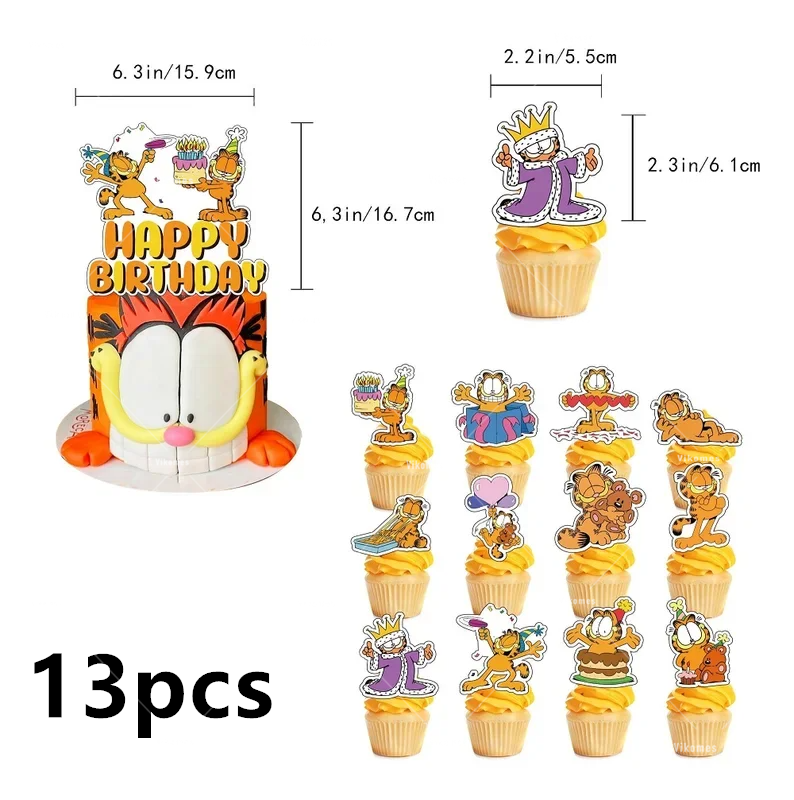 Cute Cartoon G-arfielded Birth - Confetti Balloon Set incelemesi ve fiyatı