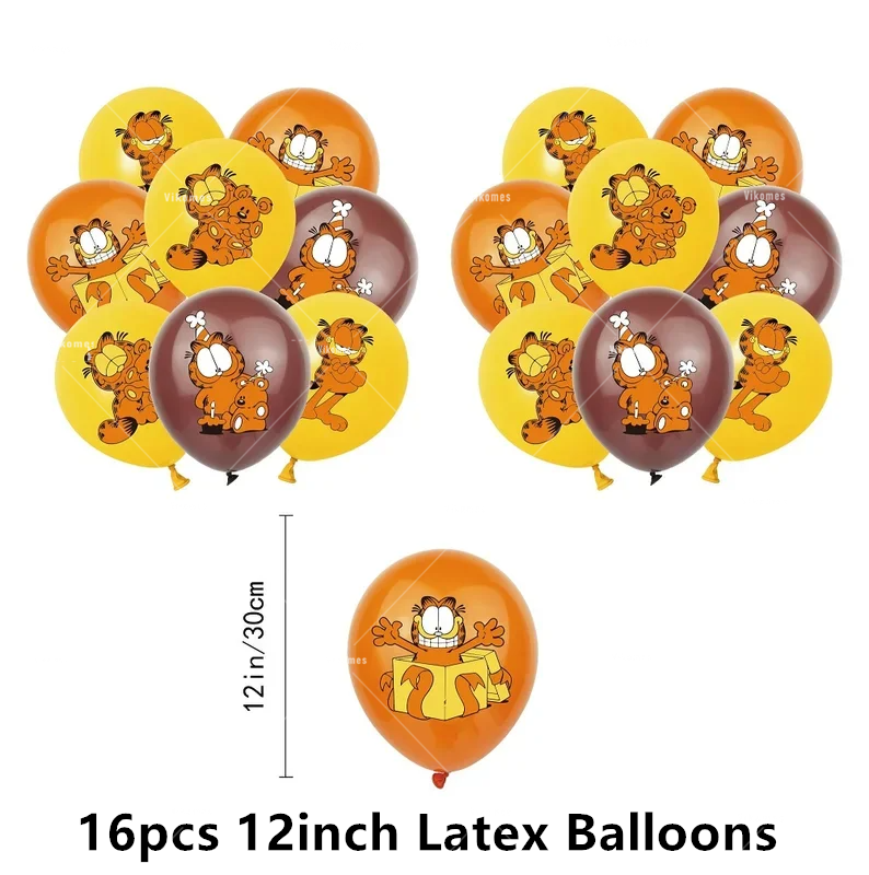 Cute Cartoon G-arfielded Birth - Confetti Balloon Set incelemesi ve fiyatı