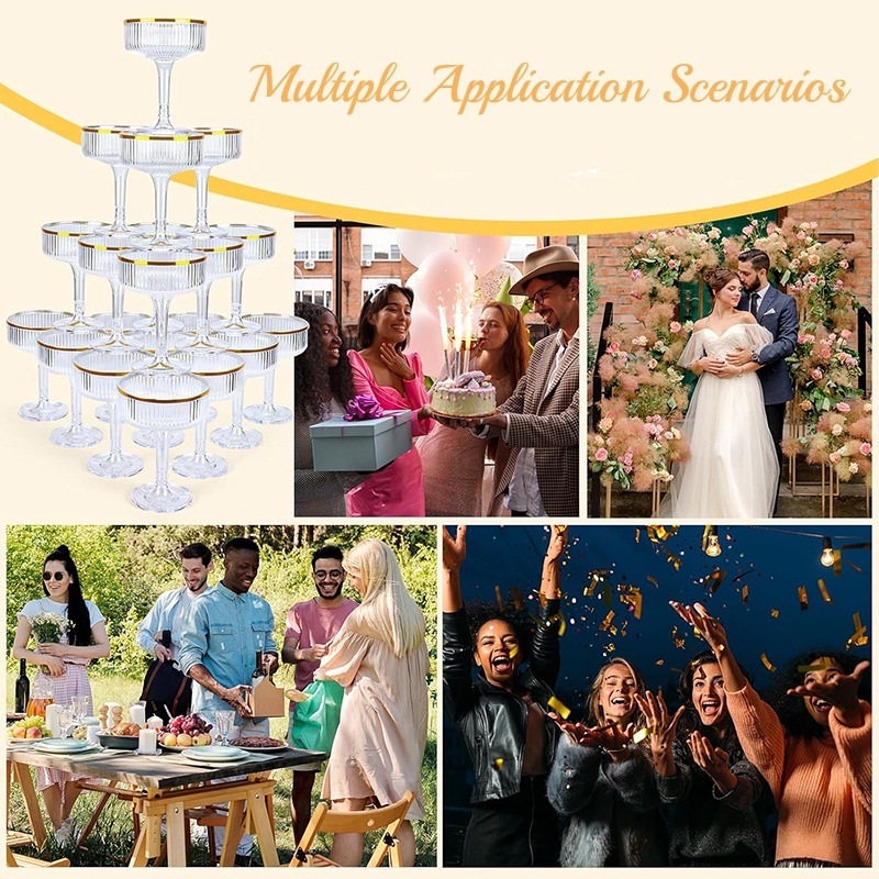 4-6Tier Acrylic Champagne Towe - Champagne Tower Set incelemesi ve fiyatı