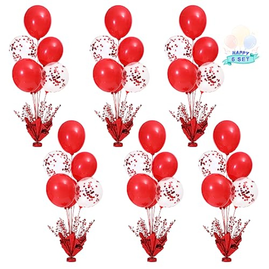 6 Set Christmas Table Balloons - Confetti Balloon Set incelemesi ve fiyatı