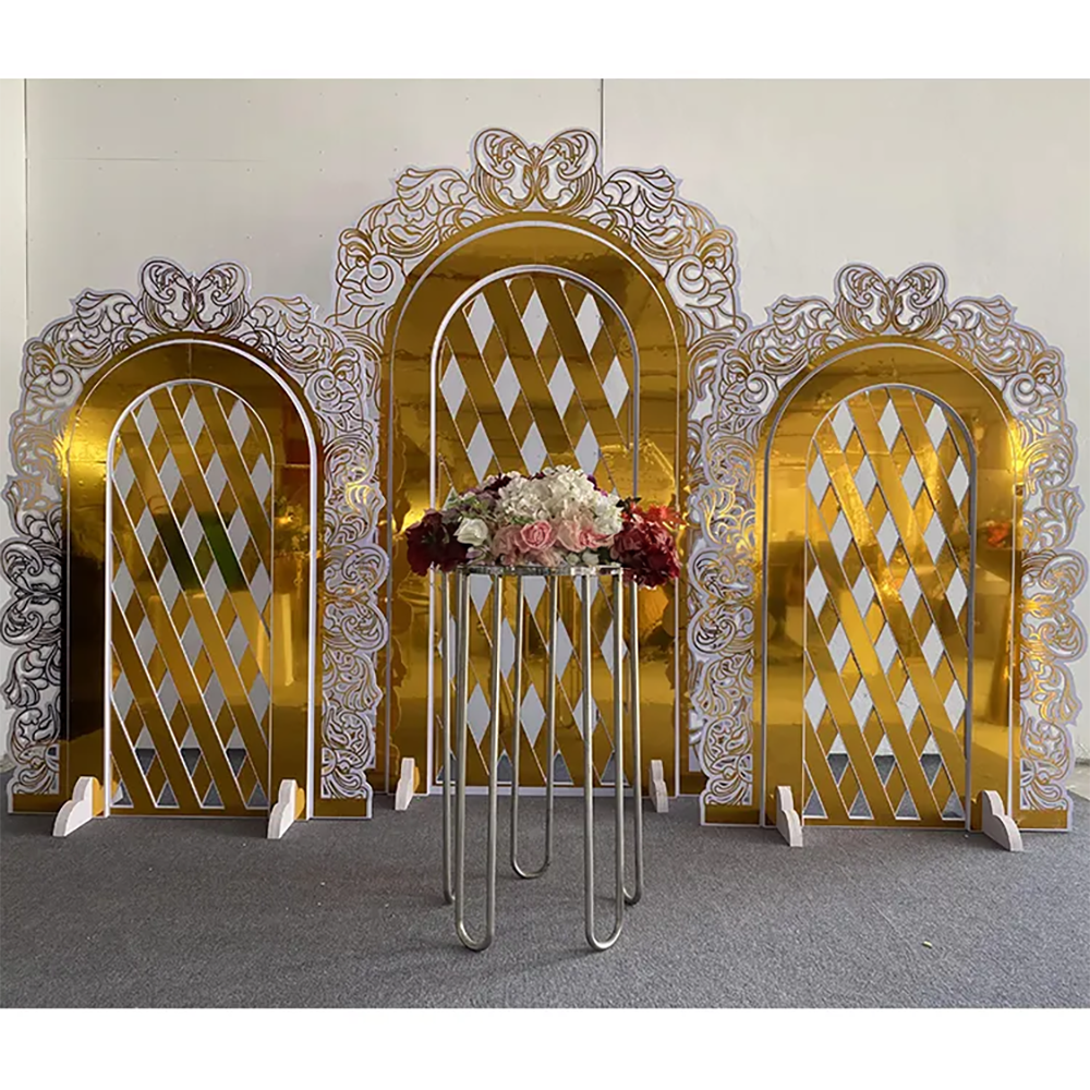 Hot Sale Gold Trim Flower Acry - Supplier Wedding incelemesi ve fiyatı
