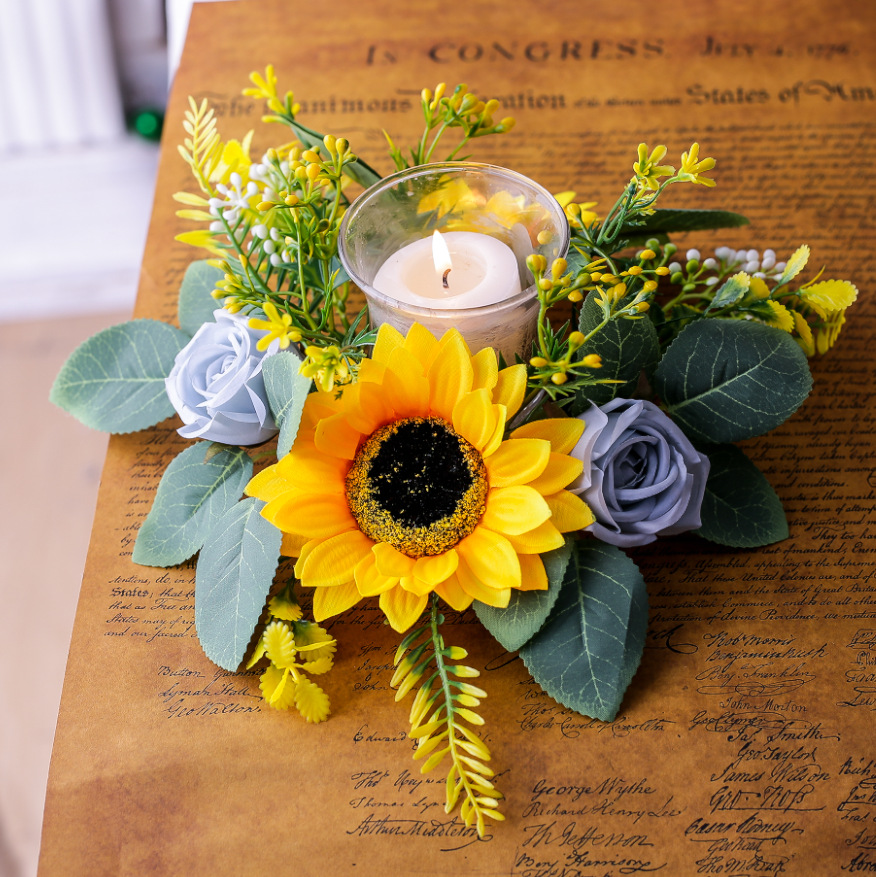 Simulation Sunflower Wreath Ca - Unity Candle Set incelemesi ve fiyatı