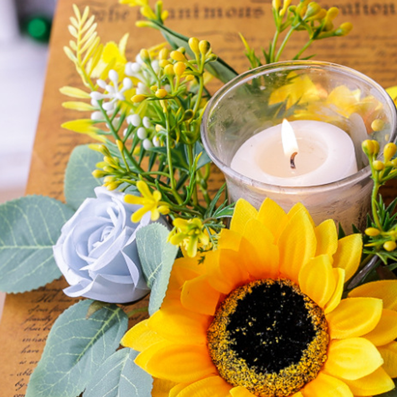 Simulation Sunflower Wreath Ca - Unity Candle Set incelemesi ve fiyatı