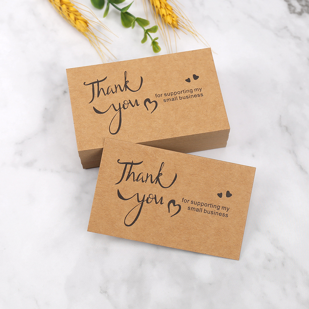 50pcs Thank You Cards Kraft Pa - Wedding/Event Supply Store incelemesi ve fiyatı