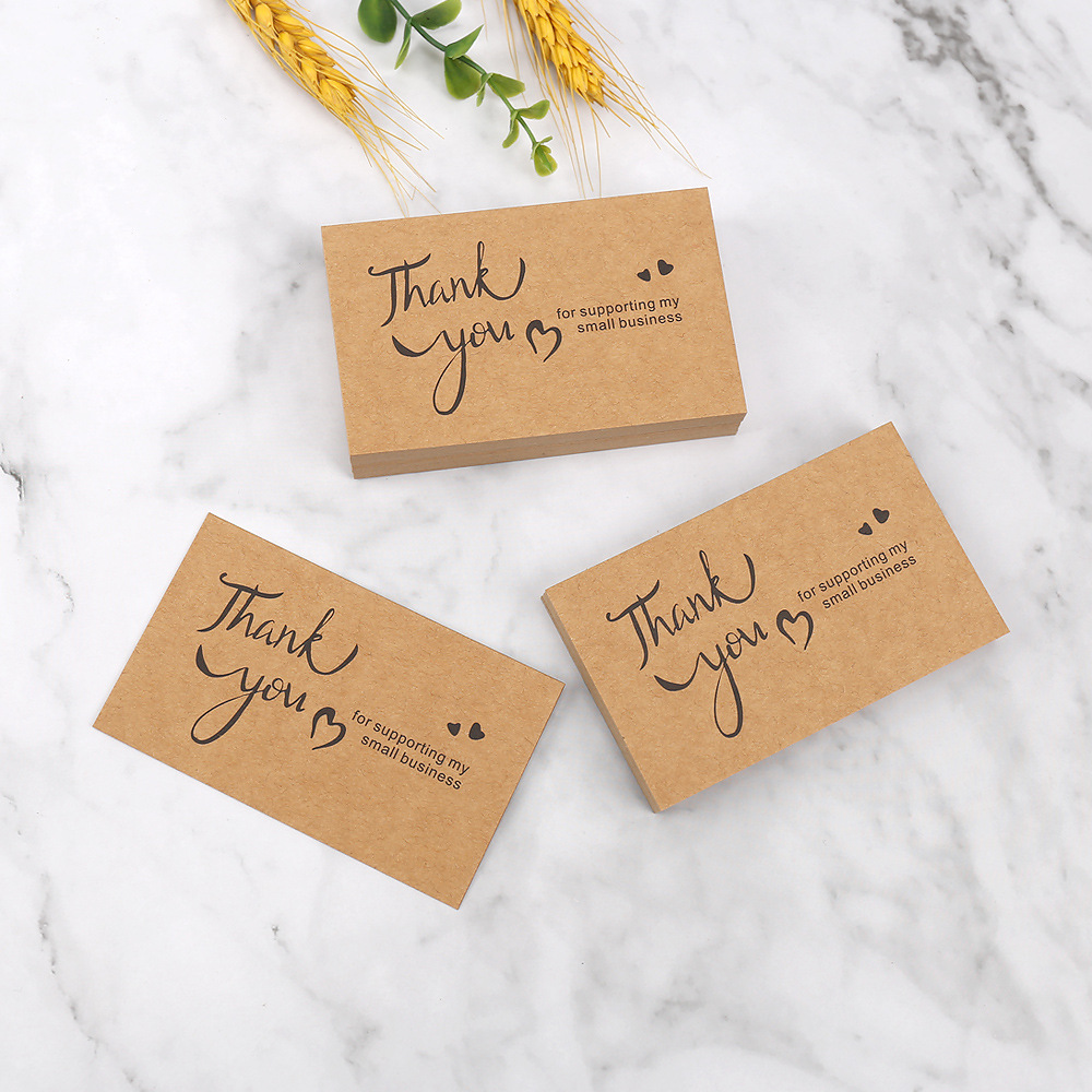 50pcs Thank You Cards Kraft Pa - Wedding/Event Supply Store incelemesi ve fiyatı