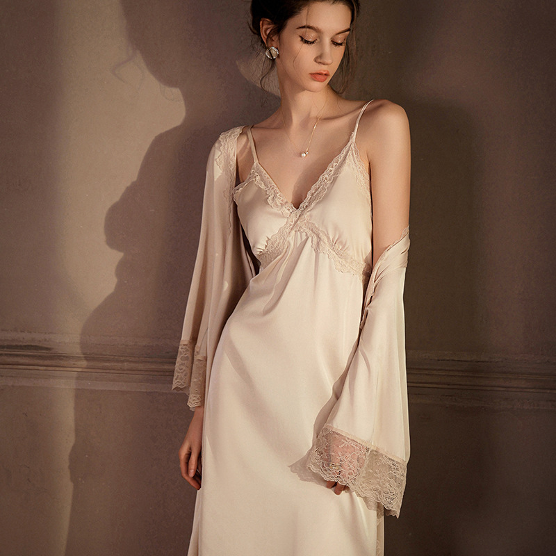 Elegant Long Robe Set Women's  - Wedding Qw incelemesi ve fiyatı