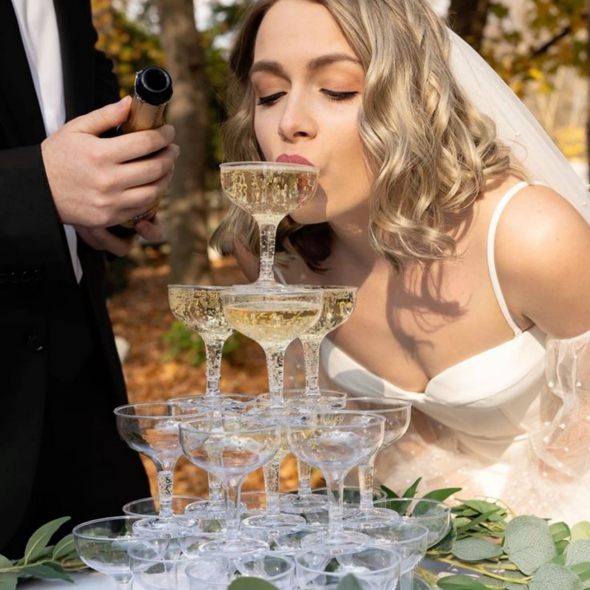 20/40/60Pcs Wedding Champagne  - Champagne Tower Set incelemesi ve fiyatı