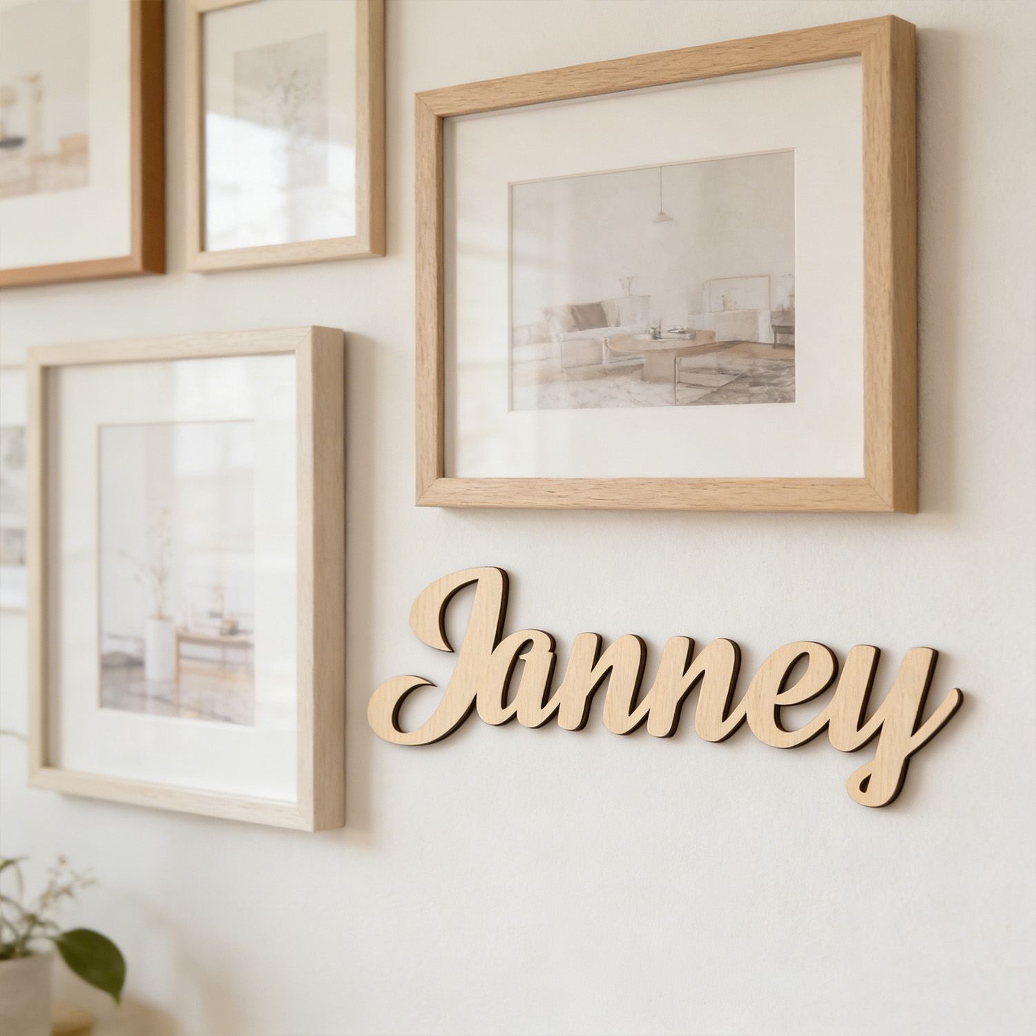 1pc Customized wooden wall dec - Wedding Souvenir incelemesi ve fiyatı