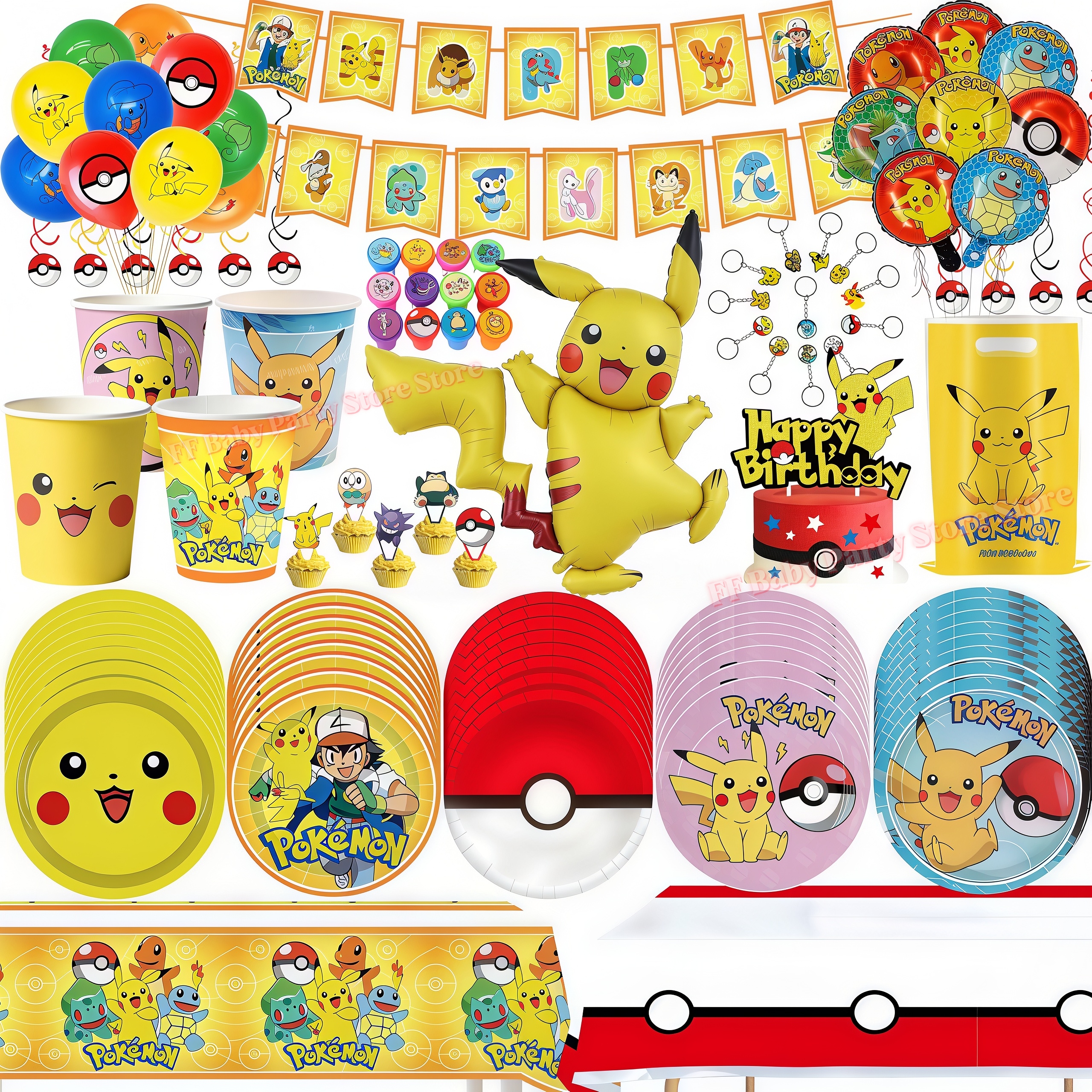 PokeMons Birthday Party Decora - Confetti Balloon Set incelemesi ve fiyatı
