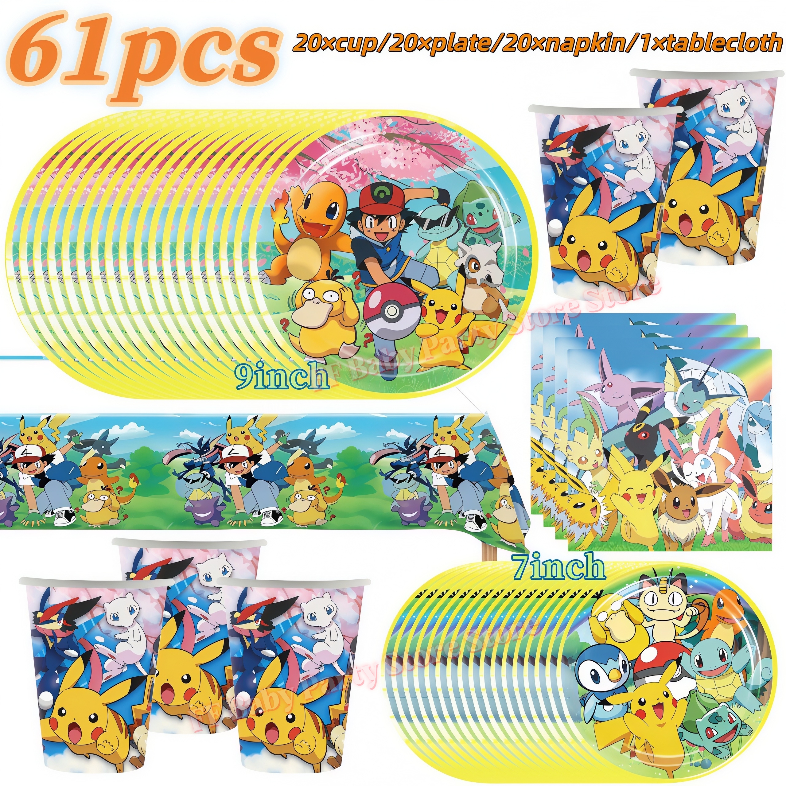 PokeMons Birthday Party Decora - Confetti Balloon Set incelemesi ve fiyatı
