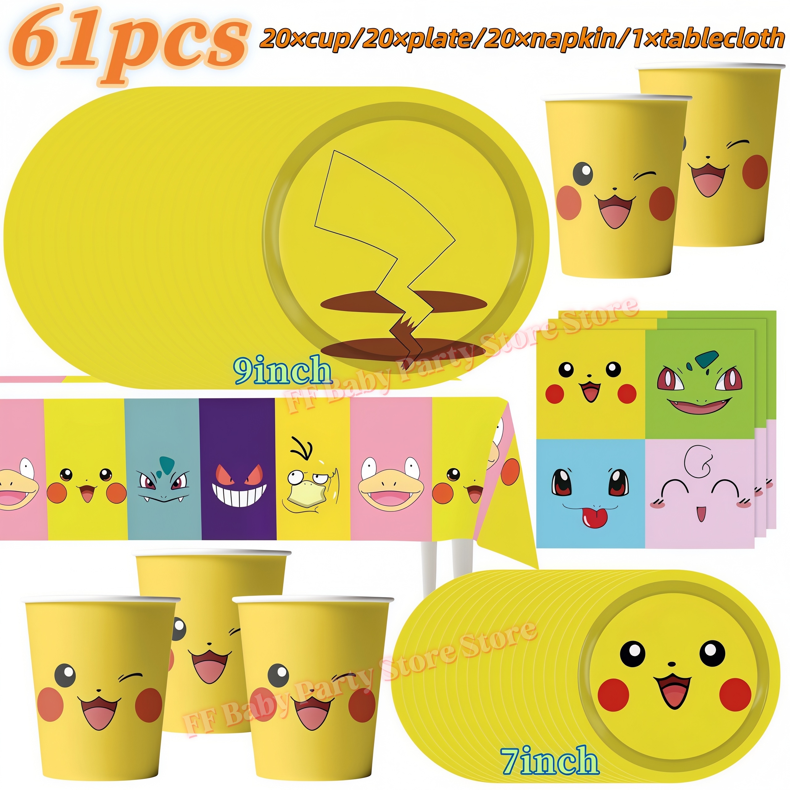 PokeMons Birthday Party Decora - Confetti Balloon Set incelemesi ve fiyatı