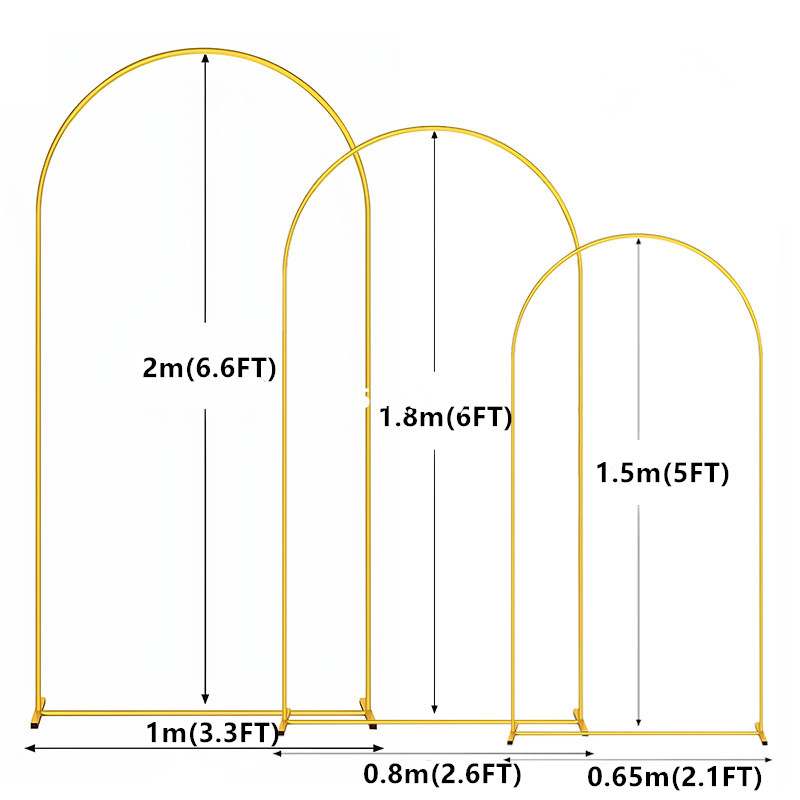 1pc Gold Metal Arch Backdrop S - Confetti Balloon Set incelemesi ve fiyatı