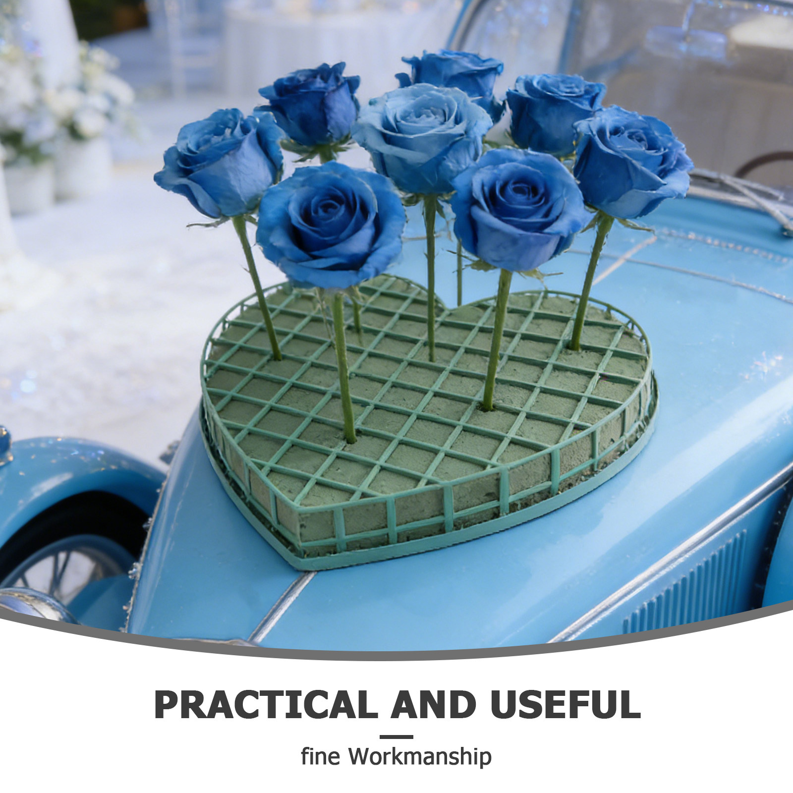 1Set Heart Floral Foam Cage Su - Wedding Floral Supply incelemesi ve fiyatı