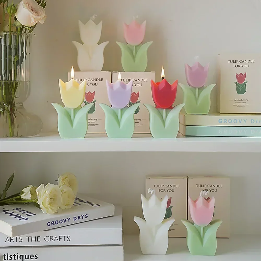 Tulip Scented Luxury Candles W - Wedding Souvenir incelemesi ve fiyatı