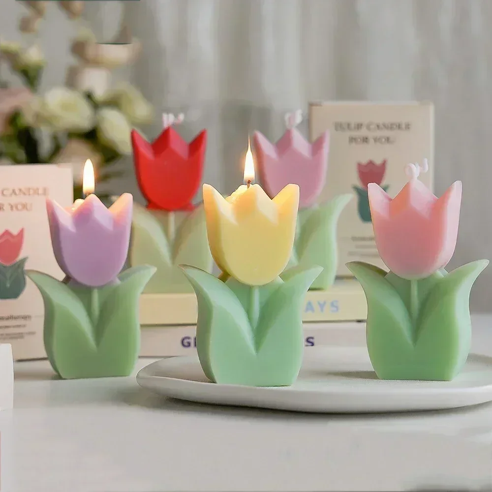 Tulip Scented Luxury Candles W - Wedding Souvenir incelemesi ve fiyatı