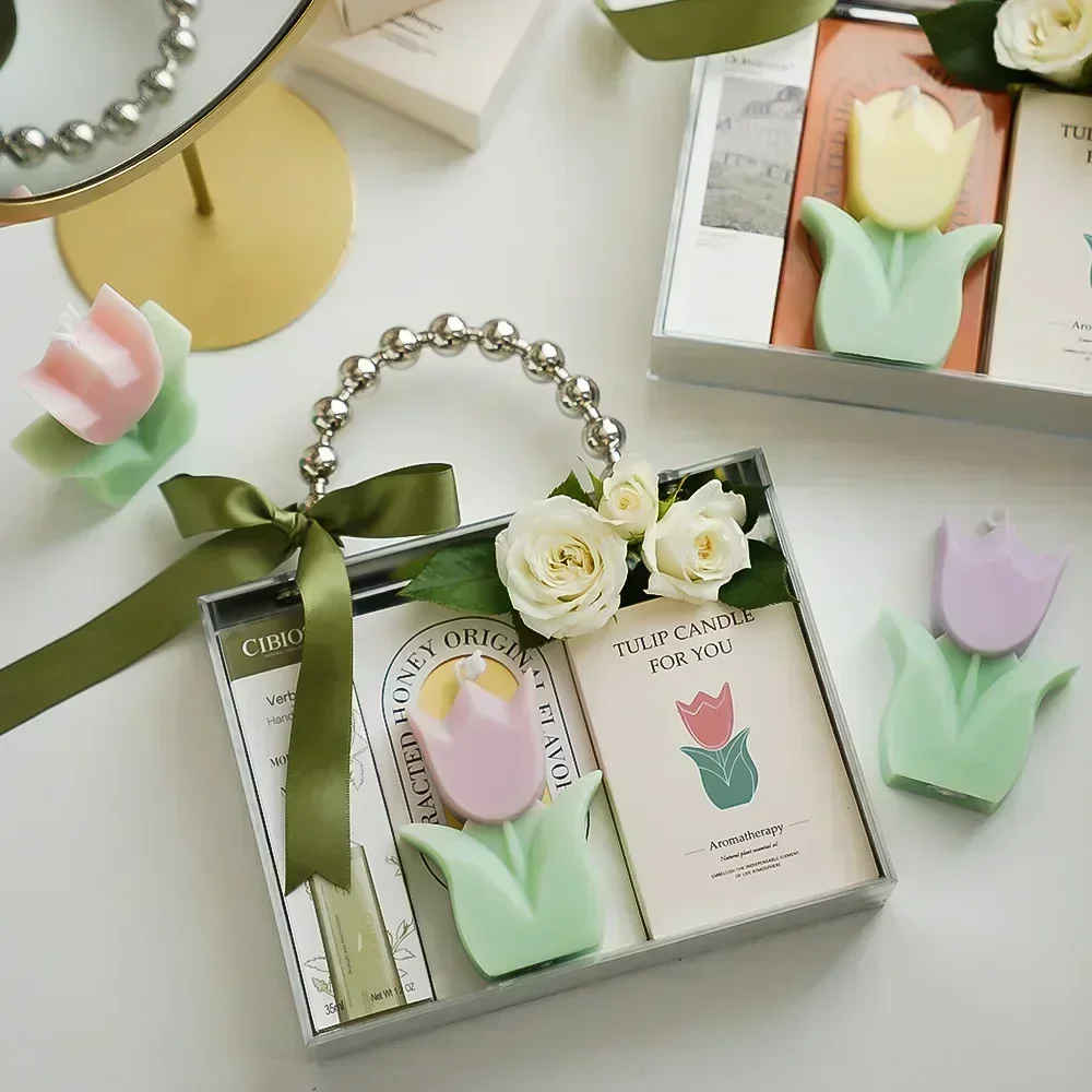 Tulip Scented Luxury Candles W - Wedding Souvenir incelemesi ve fiyatı