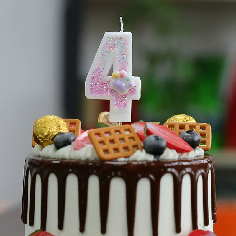 Creative Cute Cat Paw Cake Num - Unity Candle Set incelemesi ve fiyatı