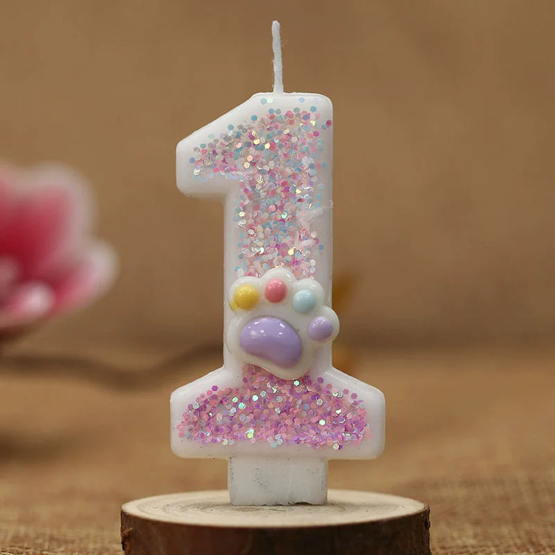 Creative Cute Cat Paw Cake Num - Unity Candle Set incelemesi ve fiyatı