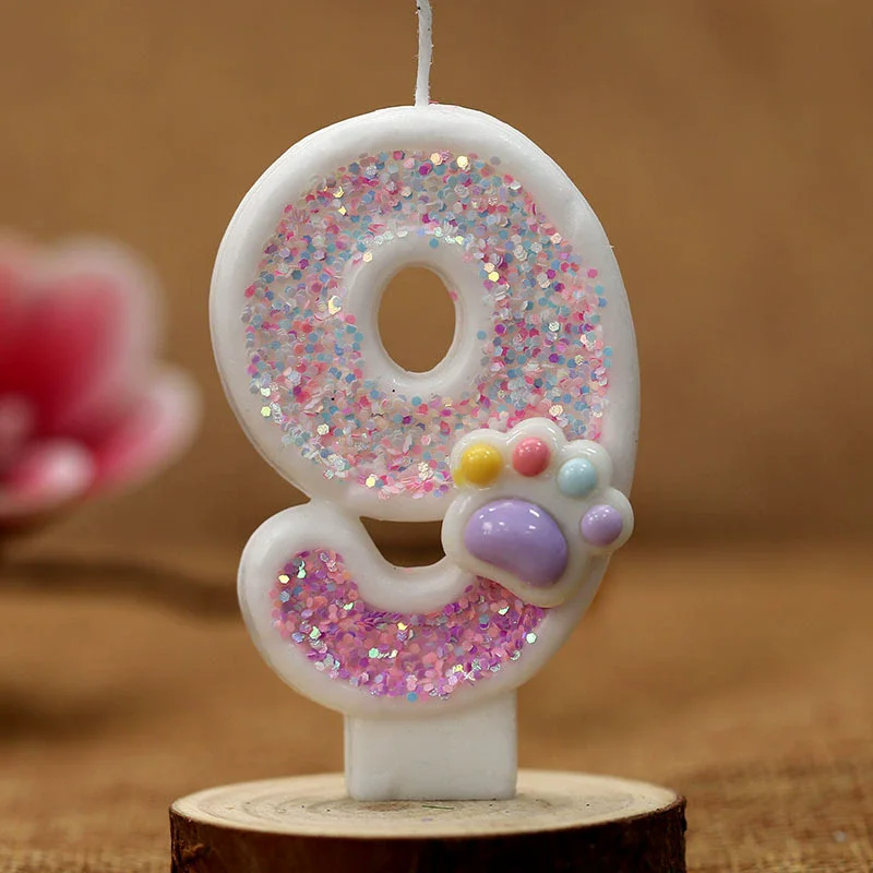 Creative Cute Cat Paw Cake Num - Unity Candle Set incelemesi ve fiyatı