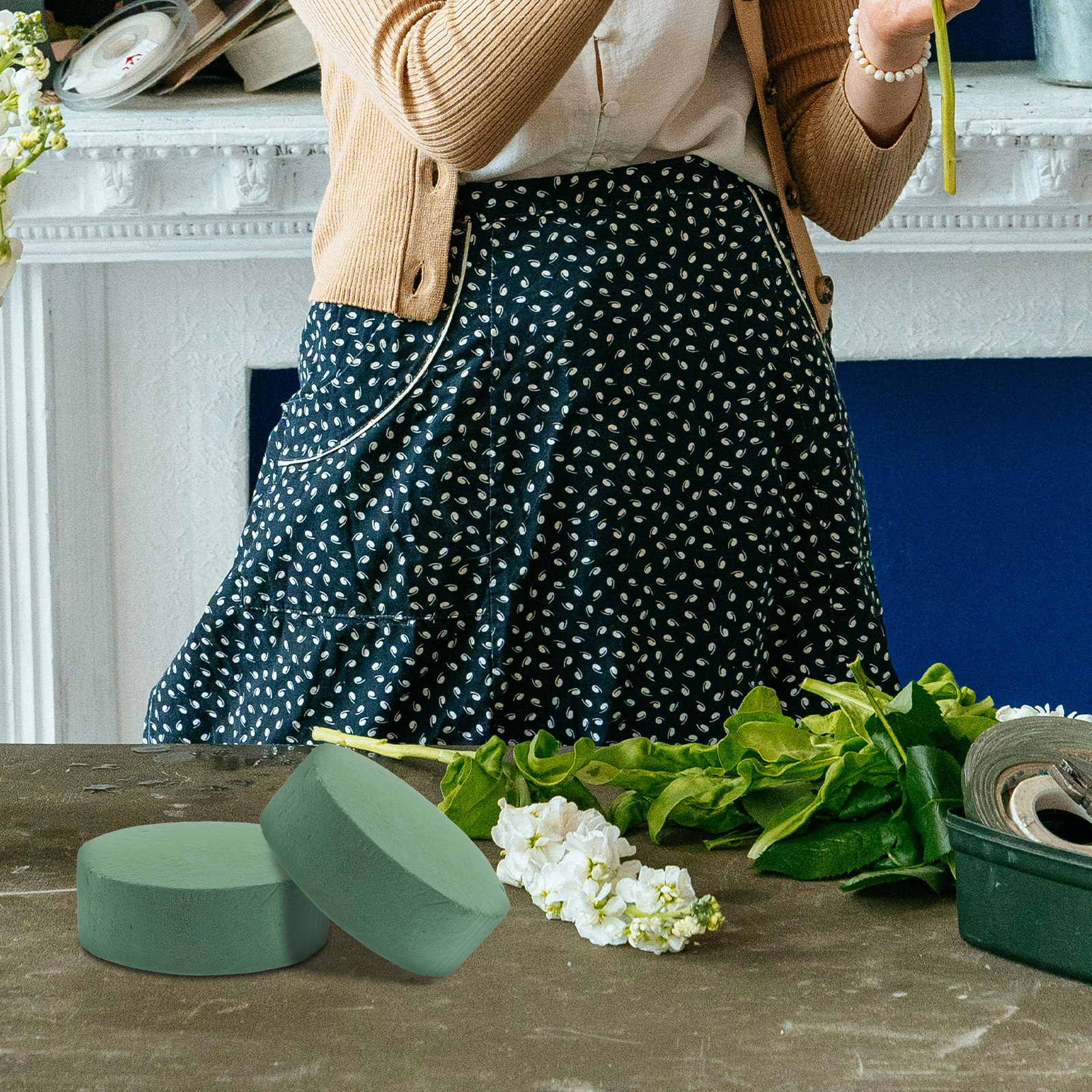 6Pcs Round Floral Foam Blocks  - Wedding Floral Supply incelemesi ve fiyatı