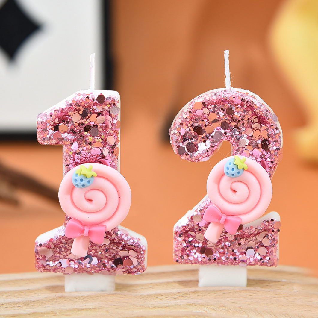 1pc Large 0-9 Numbers Pink Lol - Unity Candle Set incelemesi ve fiyatı