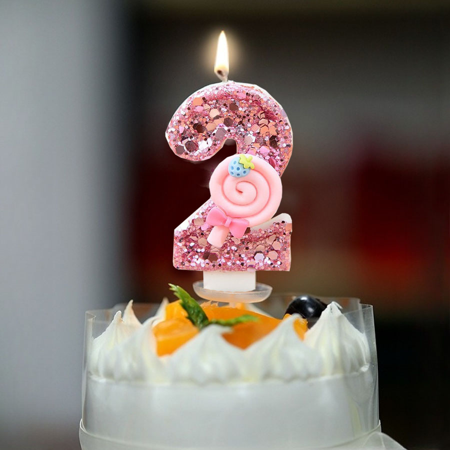 1pc Large 0-9 Numbers Pink Lol - Unity Candle Set incelemesi ve fiyatı
