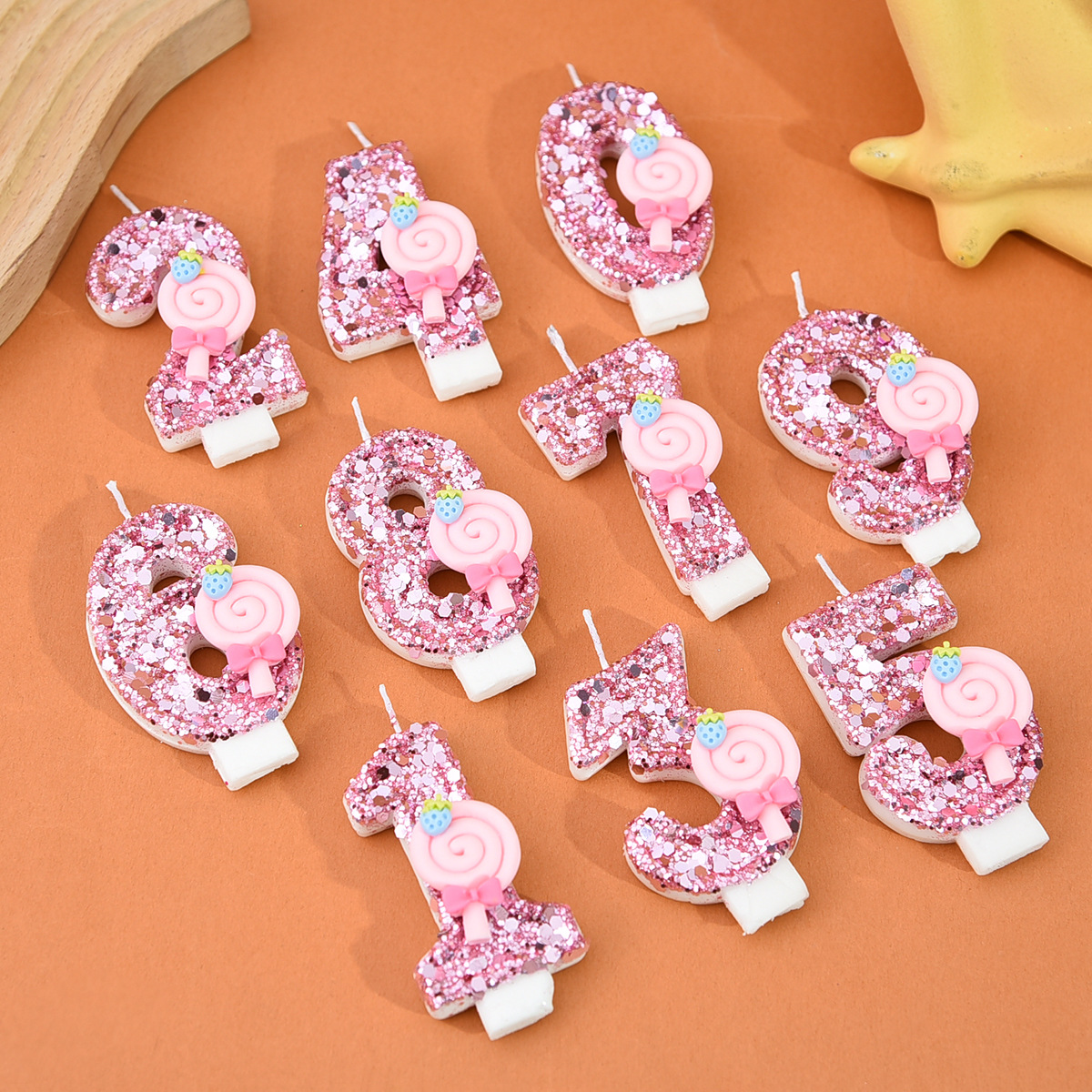1pc Large 0-9 Numbers Pink Lol - Unity Candle Set incelemesi ve fiyatı
