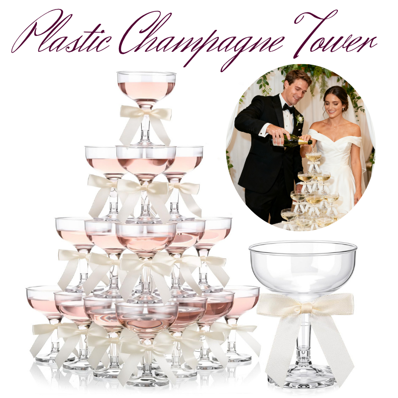 4-6Tier Acrylic Champagne Towe - Champagne Tower Set incelemesi ve fiyatı