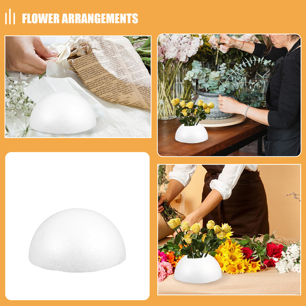 20Pcs White Half Sphere Polyst - Wedding Floral Supply incelemesi ve fiyatı