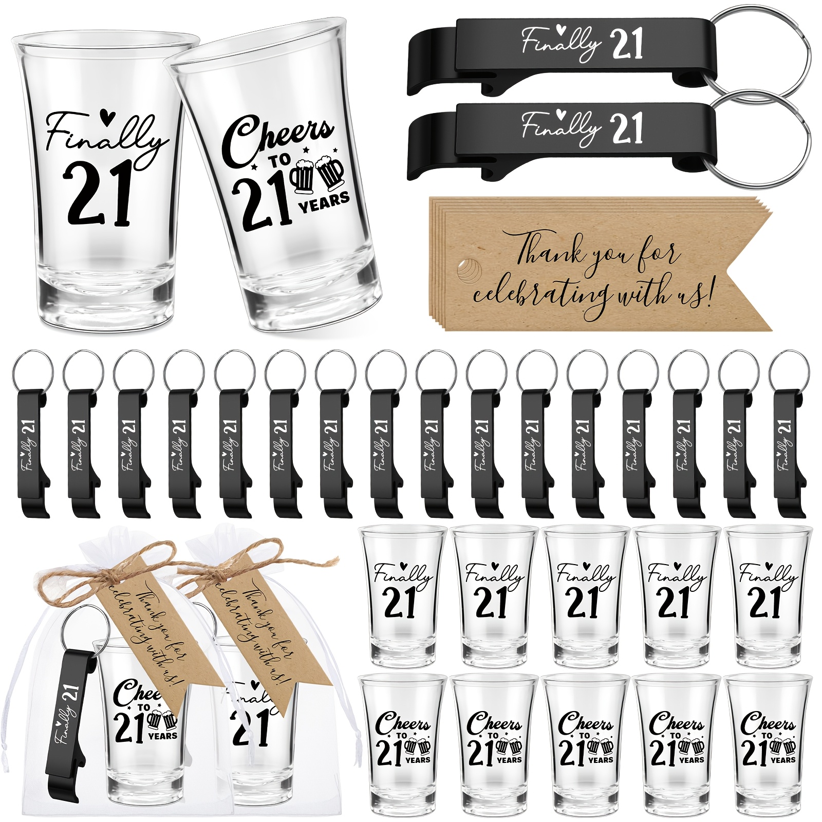 96pcs 24 Sets 21st Birthday Pa - Wedding Souvenir incelemesi ve fiyatı