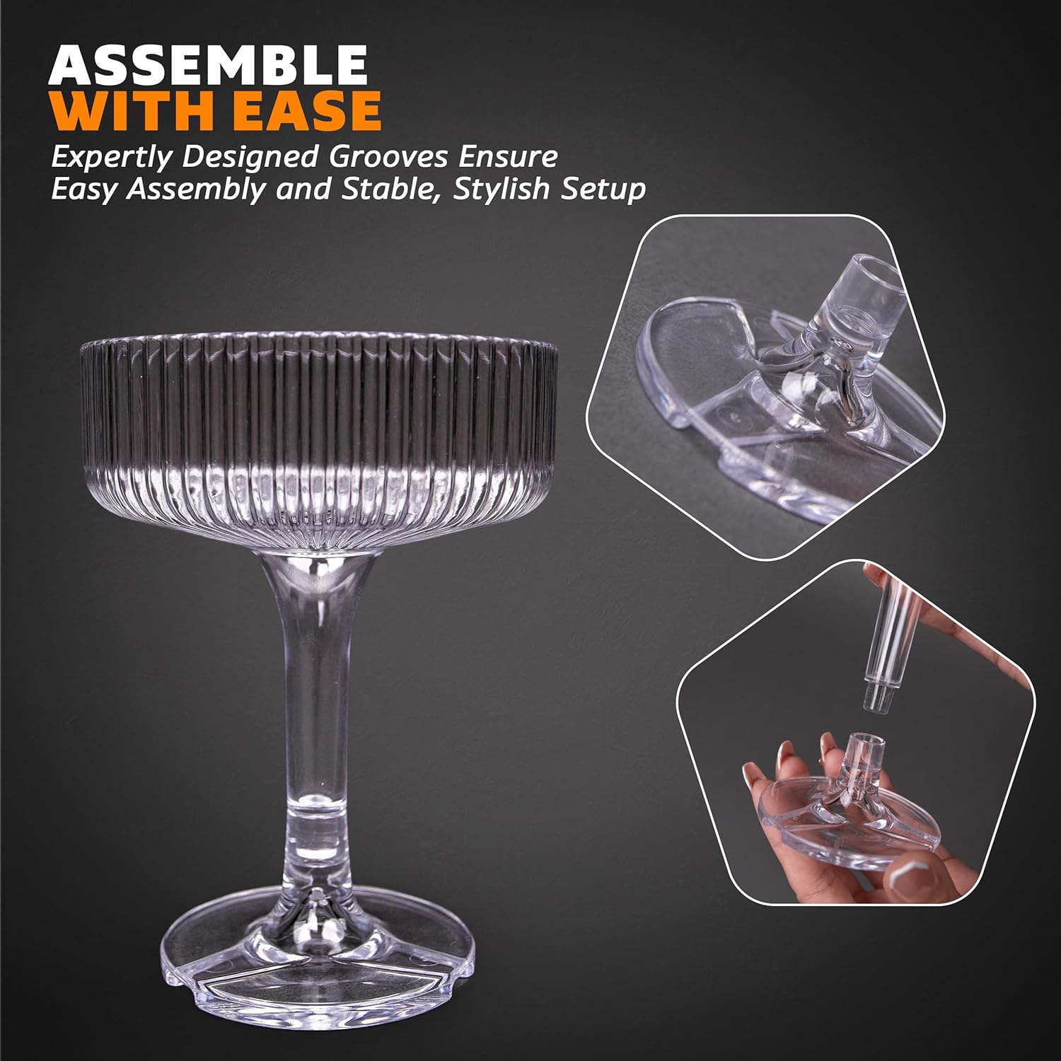 20-60PCS ACRYLIC Champagne Tow - Champagne Tower Set incelemesi ve fiyatı