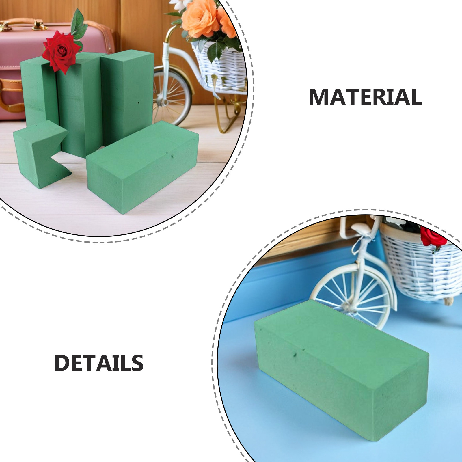 Floral Block Flower Brick Flor - Wedding Floral Supply incelemesi ve fiyatı